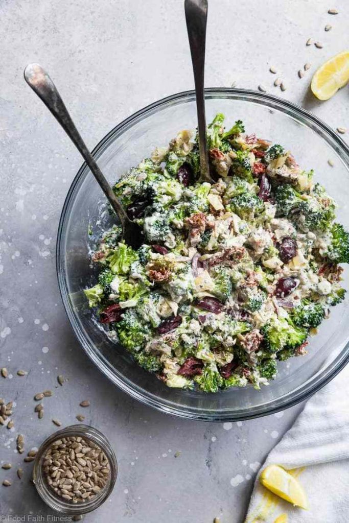 Low Carb Mediterranean Broccoli Salad