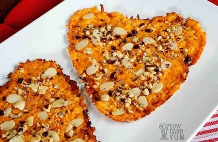 Nutty Oven Baked Cheese Crisps