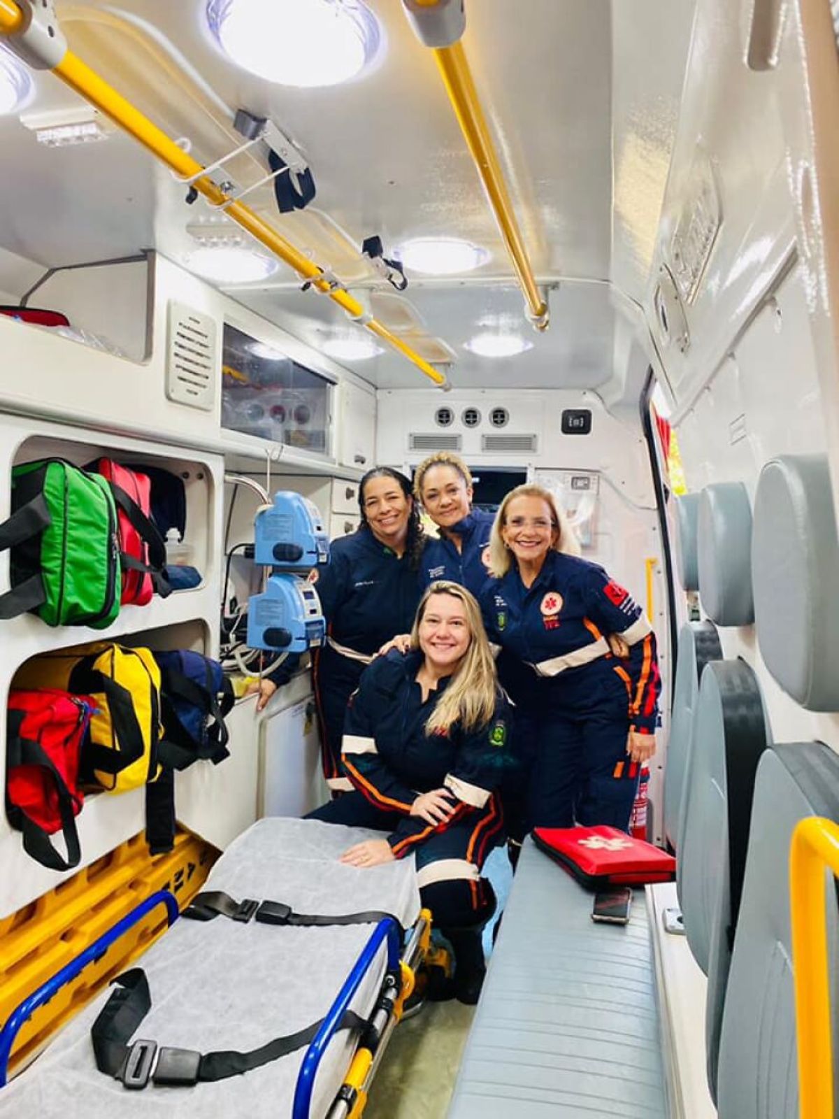 4 women in an ambulance